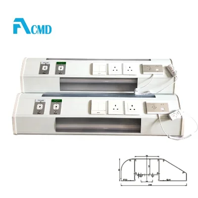 Chineses Suppliers Bed Head Unit Horizontal Bed Head Unit Recessed Consoles Unit With socket switch