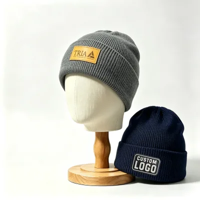 2027 Trending Product High Quality Custom Embroidery Logo Classic Winter Hats Knit Beanies Knitted Beanie Hat With Custom logo