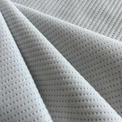 China Factory Waterproof Tricot Jacquard Knitted Bamboo Fabric PU Coated Organic Fabric for Home Textile Mattress Protector
