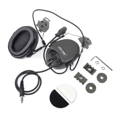 Z-TAC Tactical Noise Reduction LED Battery Indicator Waterproof IPX-5 Headset for FAST Helmets Rail Earmuff Headphone