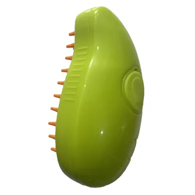 3-in-1 cat and Dog Hair Brush Pet Hair Remover Steam mango Shaped Silicone Bath Tool Can Be Spray Beauty Tool Bath Brush