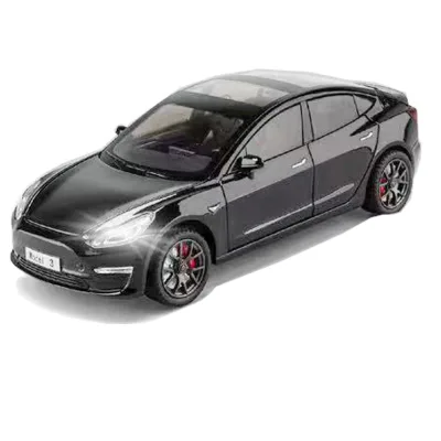 2024 Factory Sale 1:24 Model 3 Alloy Model Car with Lights & Sounds,Collection Birthday Gifts for Kids,Pull Back Diecast Cars