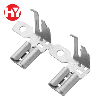Precision 4.8mm Right Angle Crimp Terminal Spade Connector Tin Plated Cold Pressed Welding 187 Flag Cable Terminal