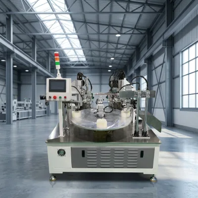 LED Downlight Lamp Rotary Spring Assembly Machine