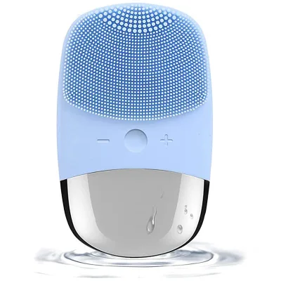 Silicone Sonic Facial Cleansing Brush Ultrasonic Face Scrubber Vibration Massage Deep Cleansing Waterproof Electric Skin Care