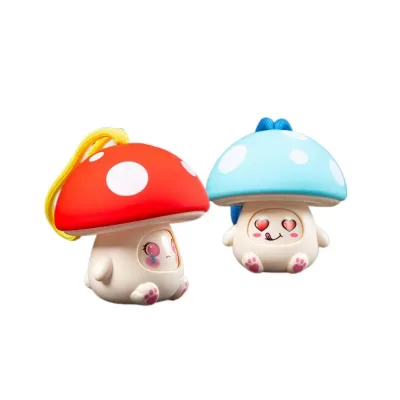Plastic Face-changing Mushroom Doll Educational Toy for Bags & Pendants Ages 5+ Unisex Gift Ornament