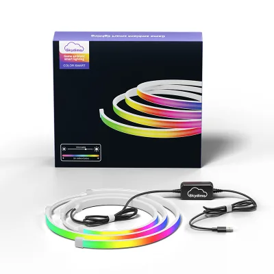 Skydimo IP20 Rated LED Ambient Contour Light Strip Set with Dimmable Screen Mirroring for E-Sports Gaming and Computer Use