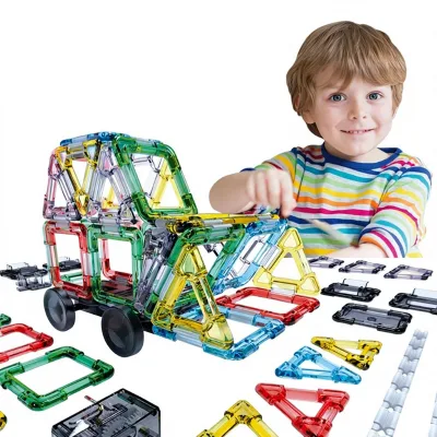Steam Solar Saltwater Car Children's Science Experiment Toy DIY Technology Building Blocks Plastic Geometric Shapes for 4-6Y