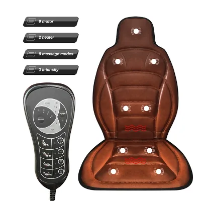 8 Kinds Modes Electric Heat Therapy Function Seat 3D Kneading for and Neck Massage Cushion for Car Mat Universal Voltage