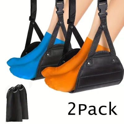 1pc/2pcs New Travel Hammock Office Hammock With Airplane and High-speed Rail Footrest Hammock Foot Stepping Travel Artifact