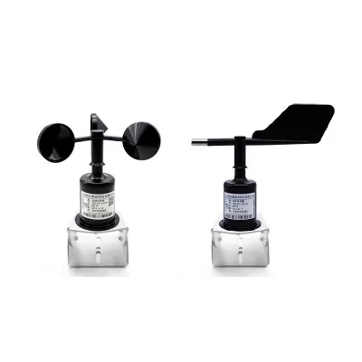 Hot-sale 0.3m/s Starting CE Certified Black Plastic Analog Modbus Three Cup Anemometer Wind Speed Sensor