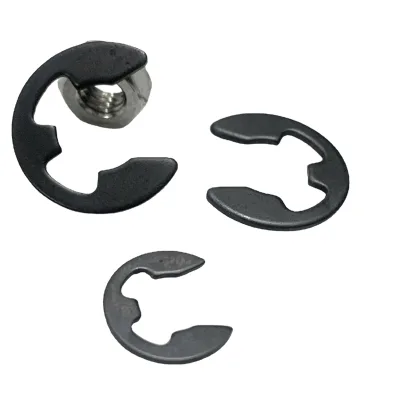 DSH E-type Open Retaining Ring Flexible Shafts Carbon Steel Stainless Steel GB896 Spring Clamp Diameter 1.5 12 Electronic