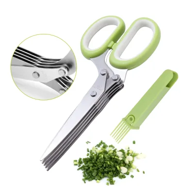 High Quality Ultra Sharp&Strong Rust-resistance Comfortable Grip Easy to Push off Herb Stripper&Scissors with Holder