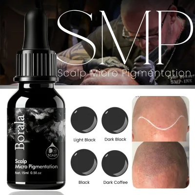 Premium 15ml SMP Pigment Set of 4 - for Density Filling Scar Camouflage & Natural Hair Follicle Simulation