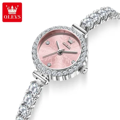 OLEVS 5889 Luxury Fashion Ladies Quartz Watch Perfect Jewellery Band Waterproof in Stock Casual Watch Kit