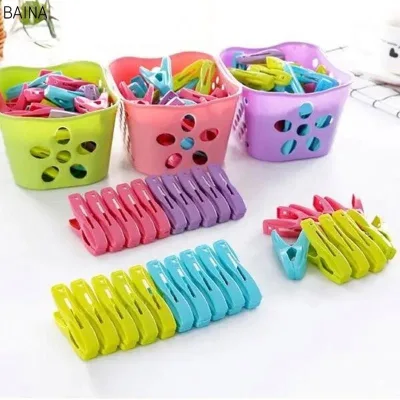 Wholesale 30Pcs Plastic Pegs Laundry Clothespin Clothes Pins Storage Organizer Quilt Towel Clips
