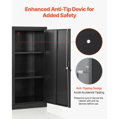 Wholesale Heavy Duty Lockable Steel Garage Cabinet 41.7 Inch Magnetic Door Design Removable Shelves OEM Garage Equipment Storage