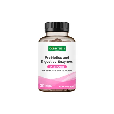 OEM ODM Prebiotics and Digestive Enzymes Capsules Probiotic Complex Absorption and Boosts Gut Health Capsules Supports Nutrient