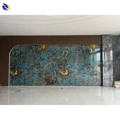 High Gloss Marble Design PET/PVC Decorative Film Roll Scratch Resistant Waterproof Heat Insulation Explosion Resistant Furniture