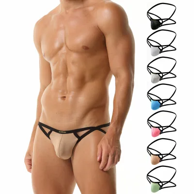 Japanese Style Satin Breathable Quick Dry Brazilian Jockstrap for Men Sexy Low-Rise Underwear for Muscle Bodybuilding Clubwear