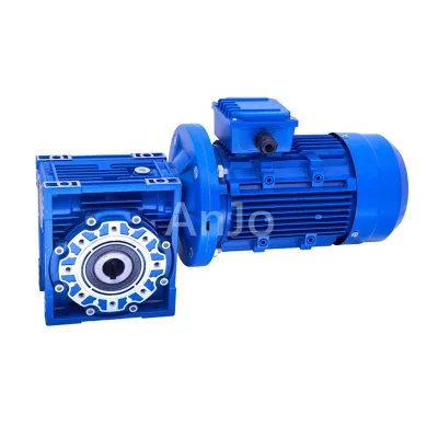 Aluminum Cast Iron NMRV Motor High Speed  Low Noise AC Induction Gear Box Motor Electromotor with Gearhead for Conveyor