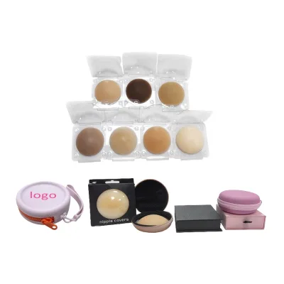 No Glue Invisible Pasties Patch Reusable Brown Silicone Nipplecovers Non Adhesive