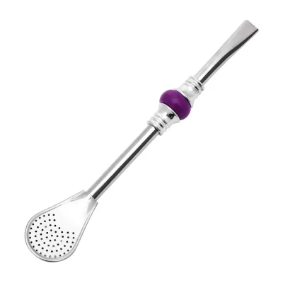 Factory Food Grade Tea Straw Reusable Stirring Sucker Bombilla Yerba Mate Drinking Straws With Filter Spoon