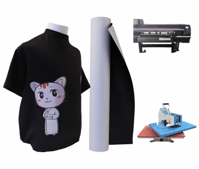 dark color 0.61m*30m anti-sublimation eco solvent PU heat transfer printing vinyl film sticker paper
