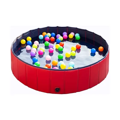 Manufacture Durable Foldable Dog Pet Bath Pool Outdoor Pet Spa Bathtub PVC Large Inflatable Paddling Pool