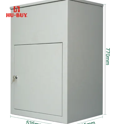 Durable Metal Mailbox for Apartments Oversized Weatherproof Parcel Drop Box