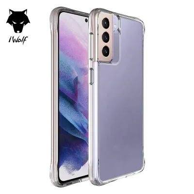 2022 Ultra Thin 1.5mm Shockproof Cell Phone Casing TPU PC clear Phone case for samsung S21 Plus ultra S20 case