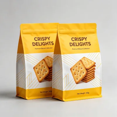 Wholesale Durable Stand-Up Heat PE Pouches Custom Logo Printing for Food Packaging (Hard Sugar Nut Crisps Traditional Sweets)