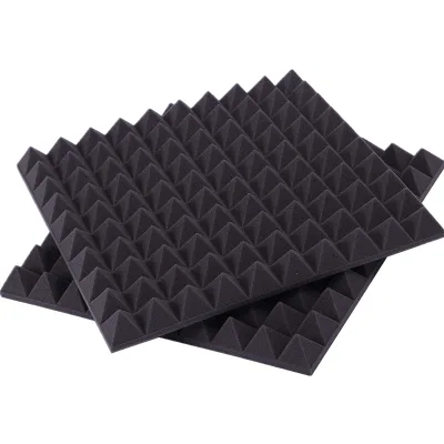 Easy Installation Acoustic Sponge Soundproofing Materials Pyramid Form Light Weight for KTV Studio Music Room