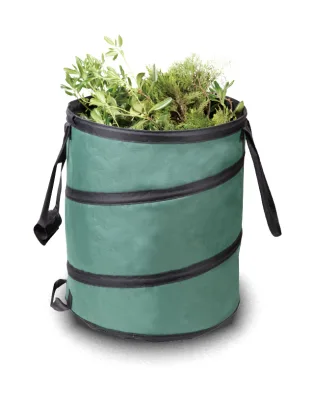 Garden Leaf Bag Round Outdoor Patio Collection Gardening Leaf Bag with Retractable