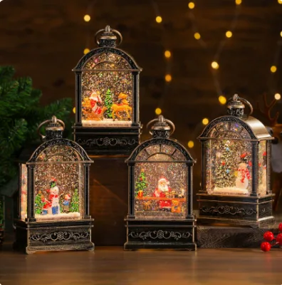 Christmas New-style Creative PVC Window Lights Glowing Strips Music Box Small Night Lights Metallic Finish Durable Waterproof