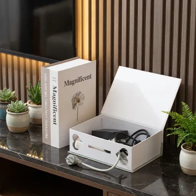 Homestay Interior Book Style Socket Cover Magnetic Cord Hide Container Apartment Furnishing