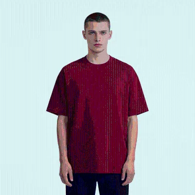 Digital Printed T-Shirt 280GSM 100% Cotton Round Neck Solid Blank Hip Hop Gym Wear Men's Oversized Loose Custom Pre-Shrunk