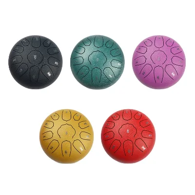 Portable Meditation Relax Instrument Hand Drum 8 Inch 11 Tone Empty Spirit Drum