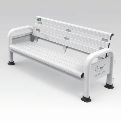 Professional Aluminum Alloy Tennis Court Bench - 3/4 Person Outdoor Sports Player Rest Chair with Backrest & Armrest