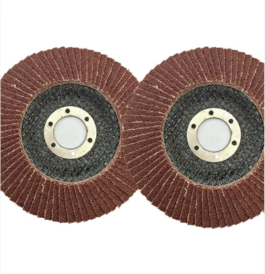 High Quality 125mm Aluminum Oxide and Calcined Alumina Flap Wheel Disc for Metal Wood Stainless Steel Support OEM/ODM
