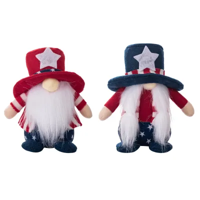 Party Doll Independence Day Doll Ornaments Merry Christmas Decoration Supplies for Home Xmas Navidad Natal Noel Gifts