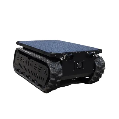 Robot Tracked Vehicle Chassis Undercarriage Chassis tank Tracks Rubber Track Kits Crawler Platform