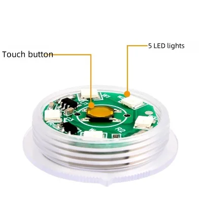 Mini Wireless Battery LED Touch Light for Car Interior Atmosphere Car Gifts