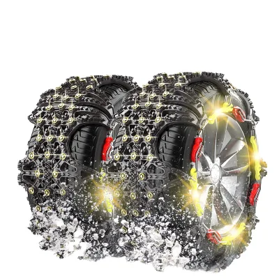 The All-encompassing Black Steel Nail Guard Chain Is Suitable for Snow Road Tire Chain Snow