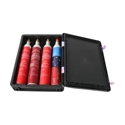Plastic CO2 Cylinder Storage Box with Lid Protective Carry Case for Soda Maker CO2 Bottles Logistics Transport Custom