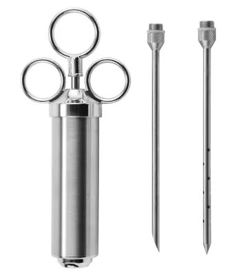 Stainless Steel Sauce Injector Turkey Injector Needle BBQ Grill Accessories for Kitchen Cooking