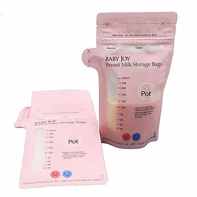 Hot Sale Custom Packaging Nut Milk Bag Portable Baby Breast Milk Storage Pack Bag