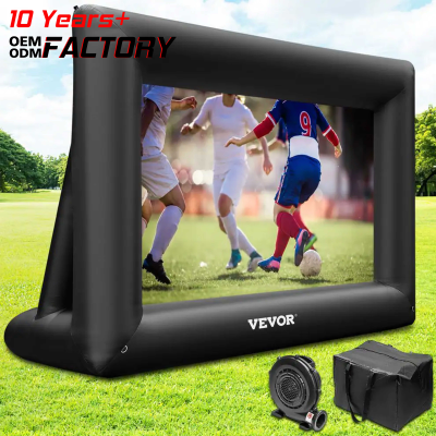 Premium Durable PVC/Oxford Cloth Weather Resistant Inflatable Outdoor Theater Movie Screen Easy Setup for School Community