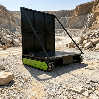 Electric Tracked Chassis Wireless Remote Control Strong Climbing Ability for Complex Terrain Transportation (1 Year Warranty)