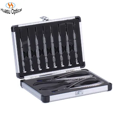 Eyeglass Screwdriver Set Optical Shop Repair Tools Kit Glasses Repairing Screwdrivers Pliers Set Eyewear Accessory Spare Parts
